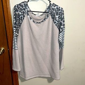 Waffle knit material